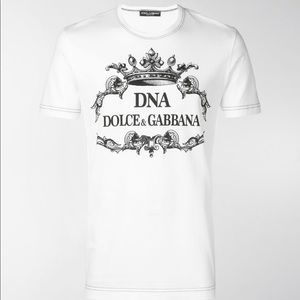 Men’s Dolce & Gabbana white DNA t-shirt size 48
